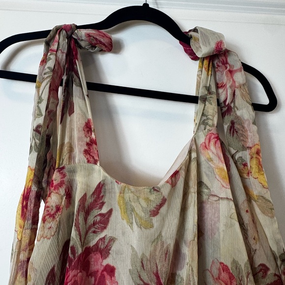 H&M Floral Maxi Dress in Cream and Pink - Picture 7 of 7